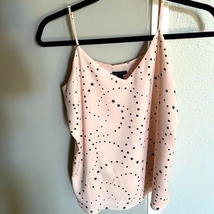 Ann Taylor Pink/black Stars Cami